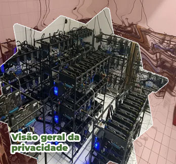 Sala de mineração bitcoin